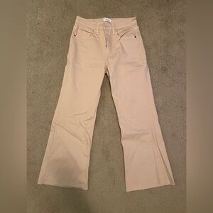 Sneak Peek Women's Flare Jeans in Beige